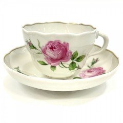 Чайная пара "Розы" фирма Meissen